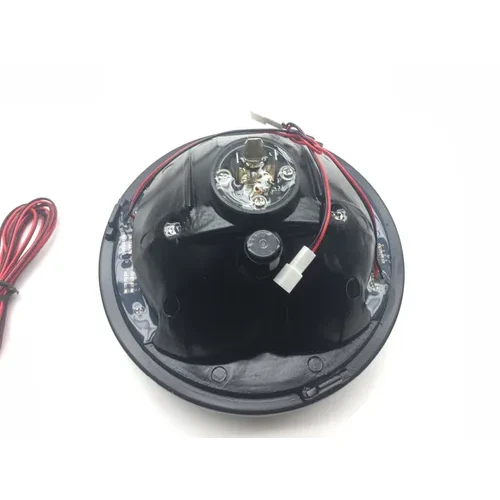 Bikemaster 7in. LED Headlight Head Lamp w Integrateed Turn Signals R711D 6
