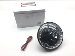 Bikemaster 7in. LED Headlight Head Lamp w Integrateed Turn Signals R711D