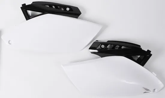 Acerbis Side Panel Number Plates White Black