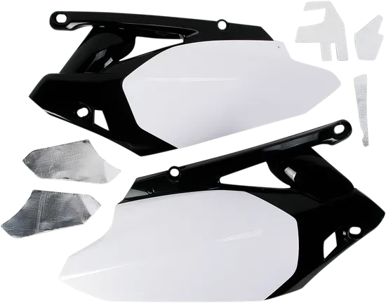 Acerbis Plastic Side Panels White Black