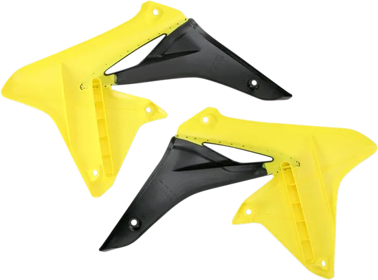 Acerbis Left Right Radiator Shrouds Yellow Black