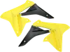 Acerbis Left Right Radiator Shrouds Yellow Black