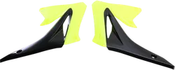 Acerbis Left Right Radiator Shrouds Flourescent Yellow Black