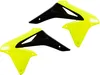 Acerbis Left Right Radiator Shrouds Flourescent Yellow Black