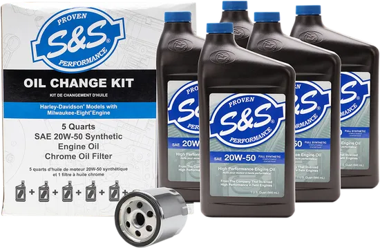 S&S Cycle 20W-50 Oil Change Filter Kit 7