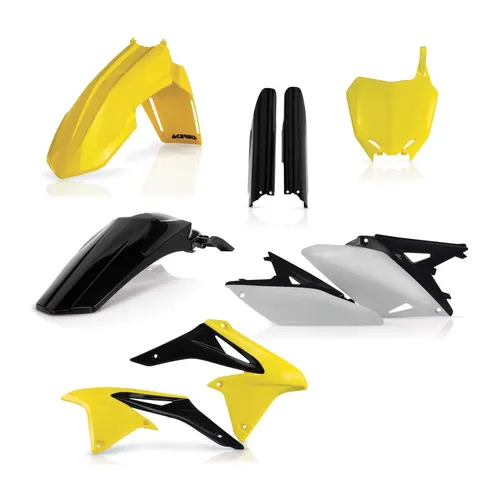 Acerbis Complete Plastic Fender Body Kit OE Black/Yellow/White 4