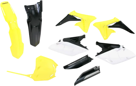 Acerbis Complete Plastic Fender Body Kit OE Black/Yellow/White