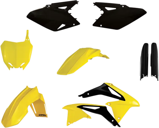 Acerbis Complete Plastic Fender Body Kit OE Yellow Black