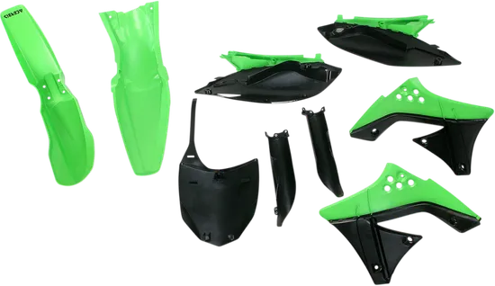 Acerbis Complete Plastic Fender Body Kit OE Green/Black