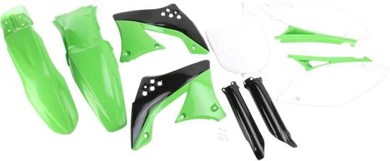 Acerbis Complete Plastic Fender Body Kit OE Green/White/Black