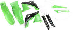 Acerbis Complete Plastic Fender Body Kit OE Green/White/Black