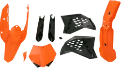 Acerbis Complete Plastic Fender Body Kit OE Orange/Black