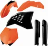 Acerbis Complete Plastic Fender Body Kit OE Orange/Black