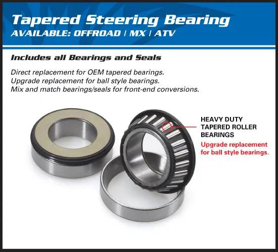 AB Steering Stem Bearings Kit BMW KTM Suzuki TM Triumph Yamaha