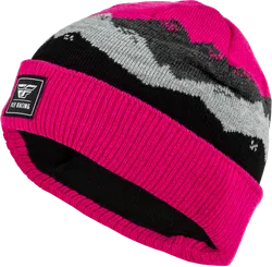 Fly Racing Youth Unisex Snow Beanie One Size Fits Most Pink Gray