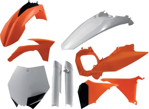 Acerbis Complete Plastic Fender Body Kit OE Orange/White/Black