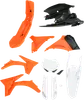 Acerbis Complete Plastic Fender Body Kit OE Orange/Black/White