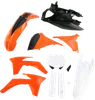 Acerbis Complete Plastic Fender Body Kit OE Orange/Black/White