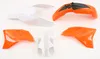 Acerbis Complete Plastic Fender Body Kit OE Orange/White