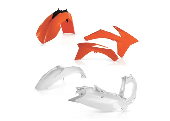 Acerbis Plastic Fender Body Kit Orange White Black