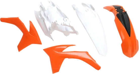 Acerbis Plastic Fender Body Kit Orange White Black