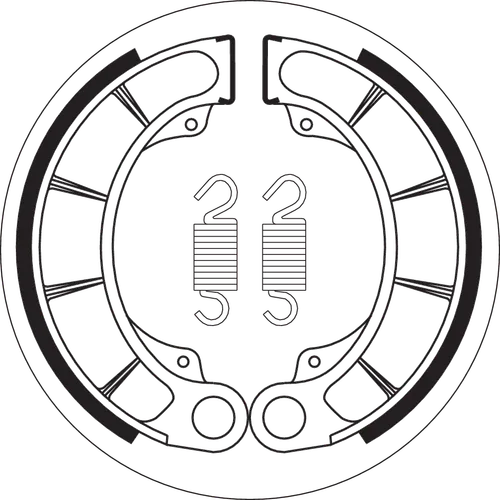 SBS Rear Ceramic Brake Shoe Set