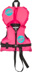 Fly Racing Infant Nylon Floatation Vest Pink Teal Youth One Size
