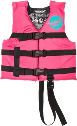 Fly Racing Child Nylon Floatation Vest Pink Child 20 to 25