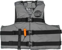 Fly Racing Nylon Flotation Vest Gray Black Adult 2XL