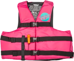 Fly Racing Nylon Flotation Vest Pink Teal Adult 3XL