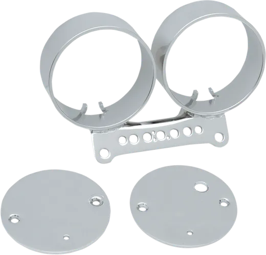 DS Chromed Steel Double Gauge Bracket Mount