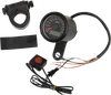 DS MPH Black Face Mini Electric Speedometer w Odometer