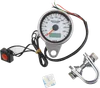 DS White Face Programmable Mini Electric Speedometer w Odometer Kph