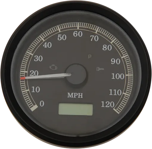DS 3.375in Black Bezel Electronic Speedometer MPH