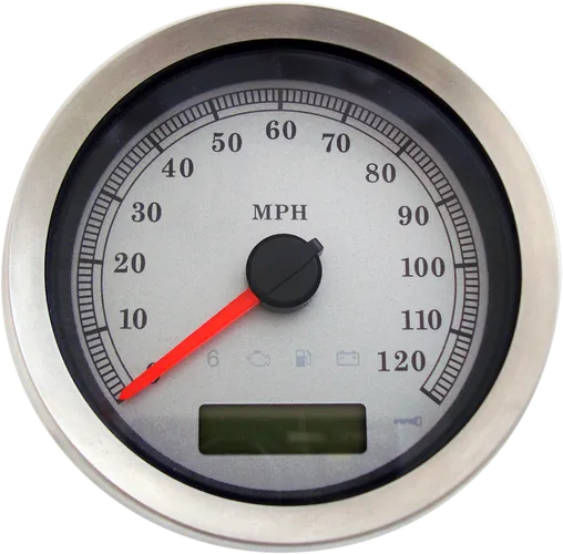 DS 4 in MPH Silver Face Programmable Electronic Speedometer