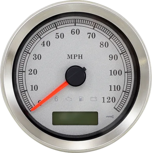 DS 4 in MPH Silver Face Programmable Electronic Speedometer