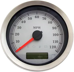 DS 4 in MPH Silver Face Programmable Electronic Speedometer