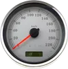DS 5in KPH White Face Electronic Metric Speedometer