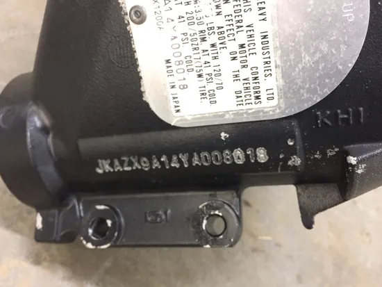 Main Frame Chassis EZ 2000 Kawasaki Ninja ZX12R ZX1200A 2375