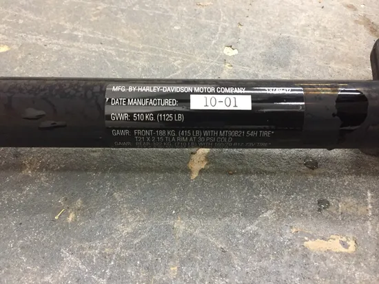 2002 Harley Softail Deuce Main Frame Chassis CLN Ready To Go FXSTD 2398A