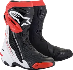 Alpinestars Supertech R Boots Adult 12.5 Black Red White