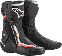 Alpinestars SMX Plus Boots Adult 7.5 Black White Red