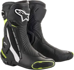 Alpinestars SMX Plus Boots Adult 6.5 Black White