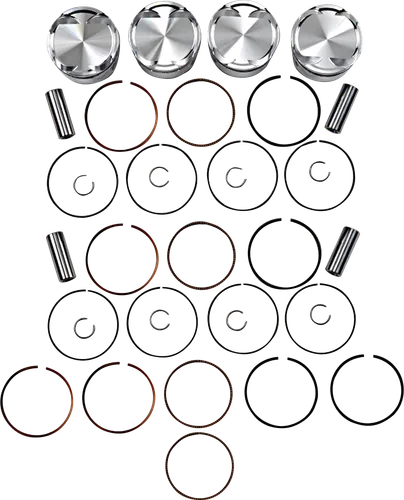 JE Piston Kit Rings Pins Round STD 83mm Bore 9.8:1