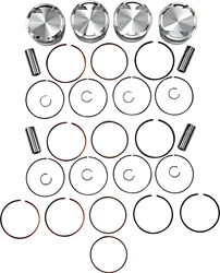 JE Piston Kit Rings Pins Round STD 83mm Bore 9.8:1