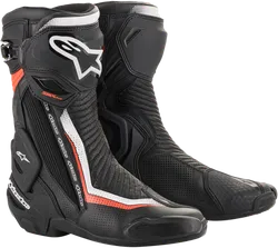 Alpinestars SMX Plus Vented Boots Adult 8 Black White Red