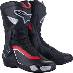 Alpinestars SMX-6 V3 Boots Adult 7.5 Black Red Silver