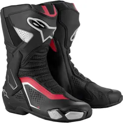 Alpinestars SMX-6 V3 Vented Boots Adult 12.5 Black Red Silver
