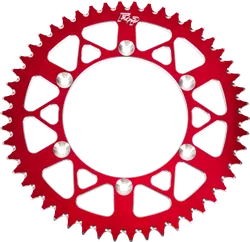 Fire Power Aluminum Rear Sprocket Red 520 48 Tooth
