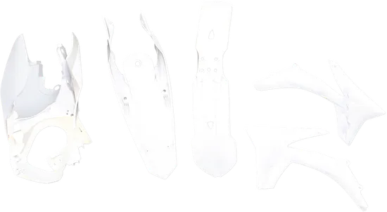 Acerbis Plastic Fender Body Kit White Black